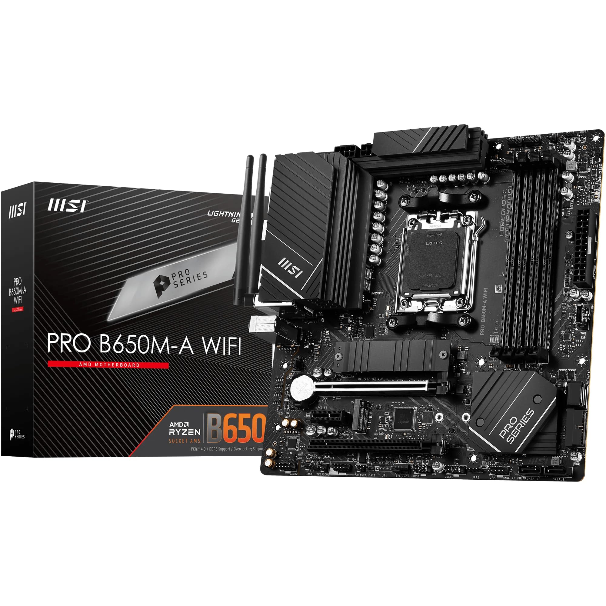 Amazon.com: MSI PRO B650M-A WiFi Motherboard AMD B650 Socket AM5