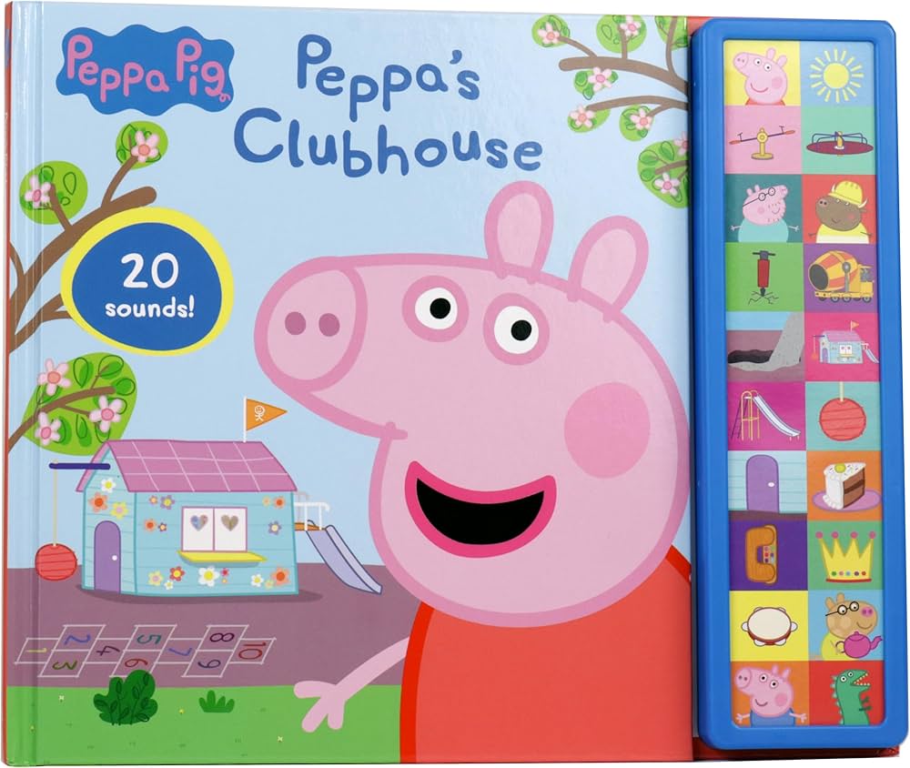 Amazon.com: Peppa Pig - Peppa's Clubhouse 20-Button Sound Book