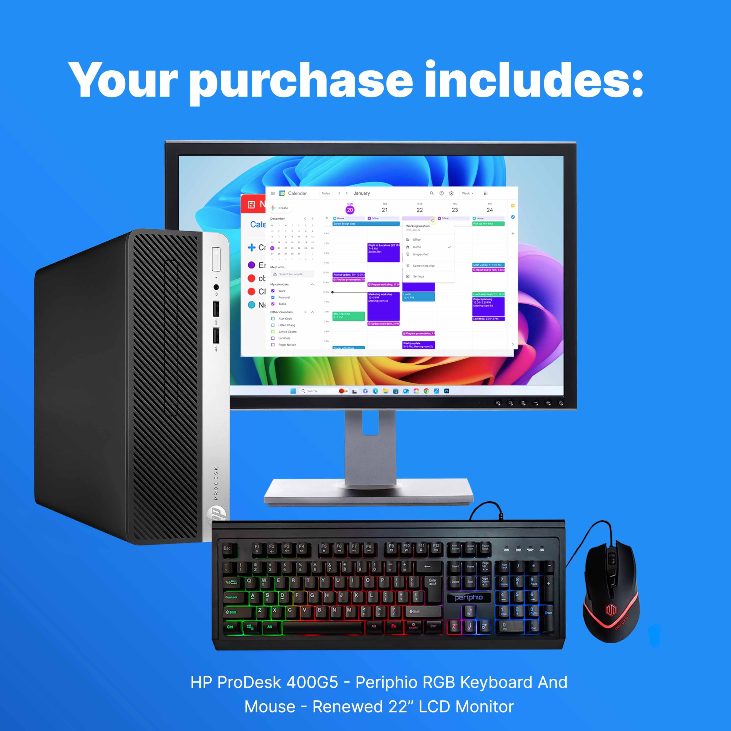 Amazon.com: HP 400G5 ProDesk Desktop PC | Windows 11 Pro | Intel