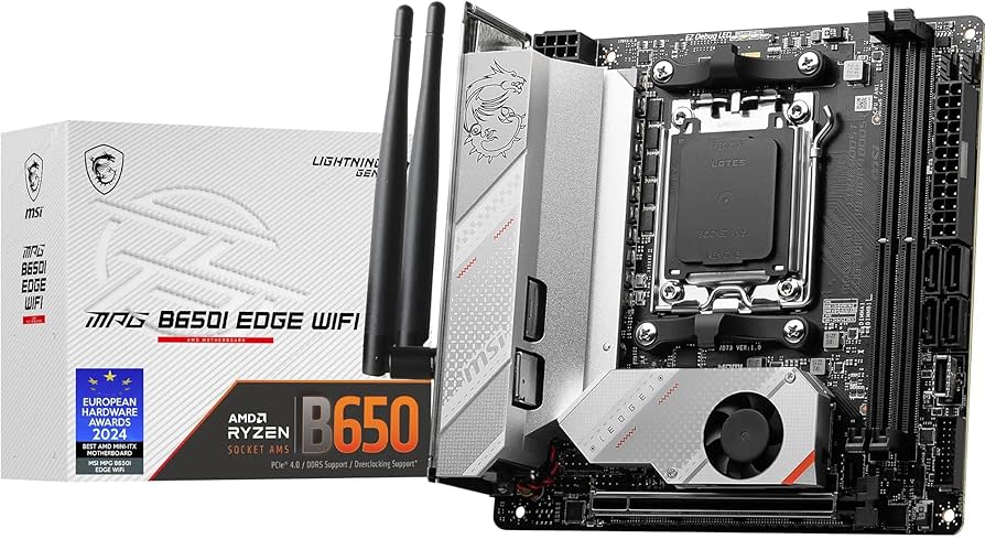 Amazon.com: MSI MPG B650I EDGE WIFI AMD AM5 M-ITX Motherboard, 2x