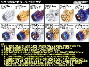 Amazon.co.jp: YZF-R25 YZF-R3 MT-25 MT-03用 エンジンカバー ボルト21