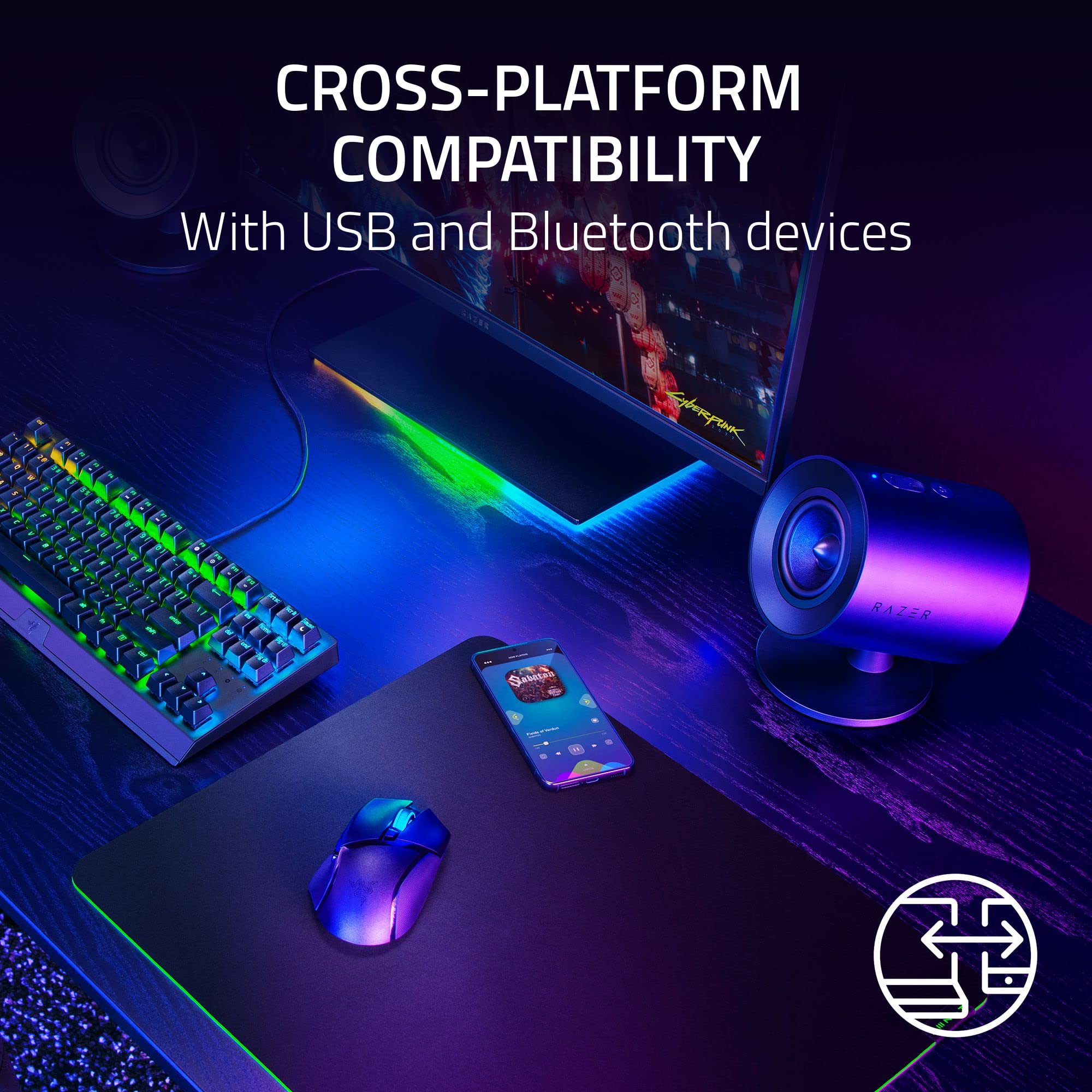 Amazon.com: Razer Nommo V2 X - Full-Range 2.0 PC Gaming Speakers