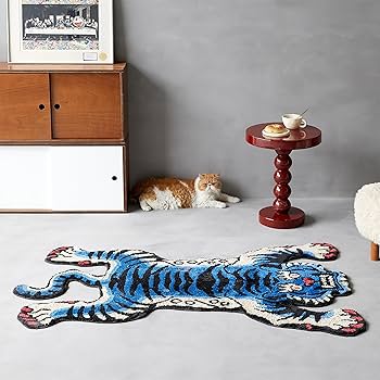 Amazon.com: 5x3.3 ft Tibetan Tiger Area Rug Tufted High Pile