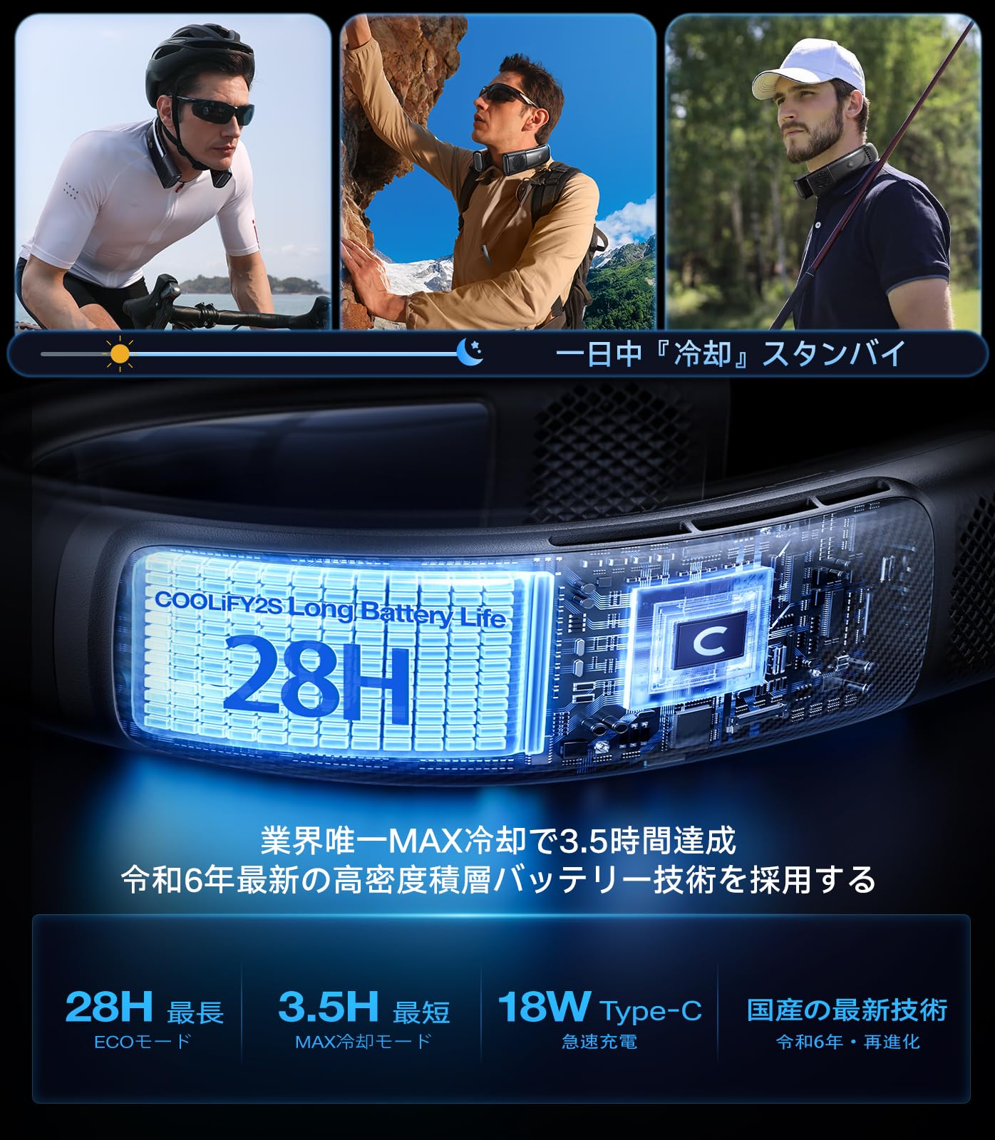 Amazon | 【COOLIFY2S 最強バッテリー】TORRAS ネッククーラー 冷却