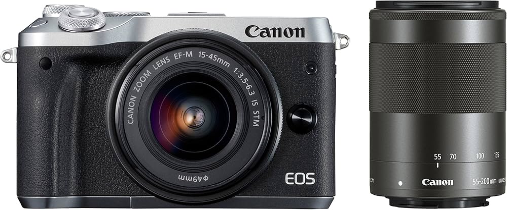 Amazon | Canon ミラーレス一眼カメラ EOS M6 ダブルズームキット