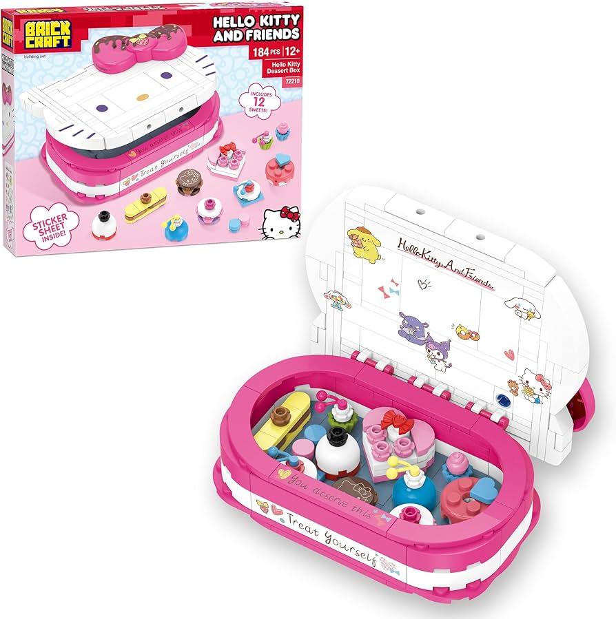 Brickcraft Hello Kitty Dessert Box Building Kit (184-Piece Set