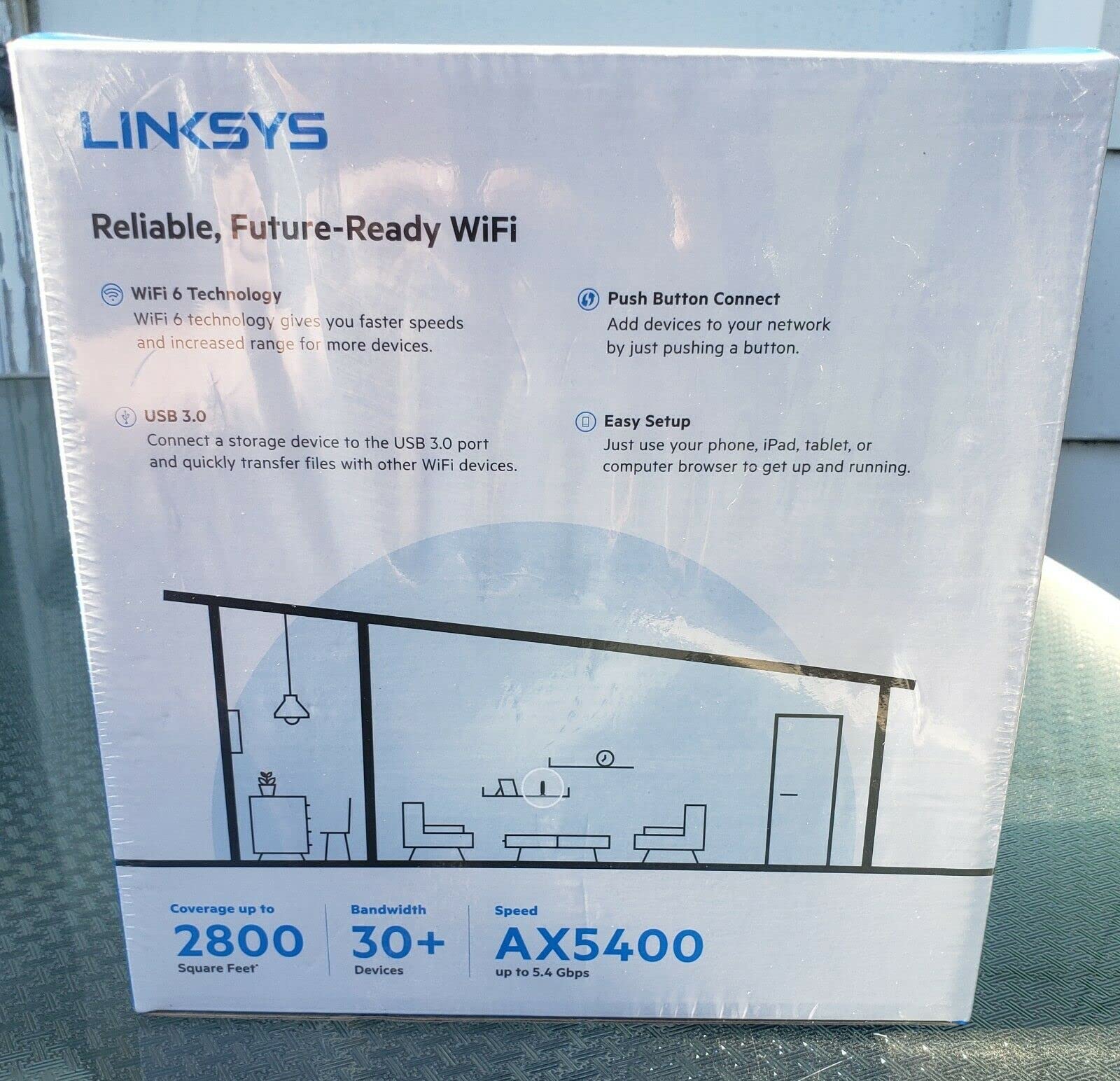 Amazon.com: Linksys E9450 Wi-Fi 6 Dual-Band AX5400 Router
