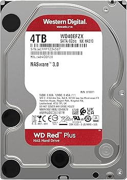 Amazon.com: Western Digital 4TB WD Red Plus NAS Internal Hard