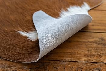 Amazon | Sunshine Cowhides 100% 本物のミニブラウンとホワイトの