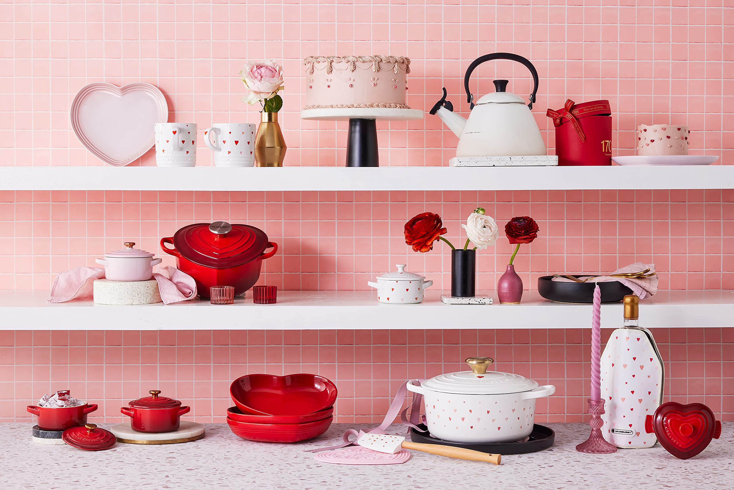LE CREUSET ハート型鍋 ピンク LE CREUSET ハート型鍋 ピンク