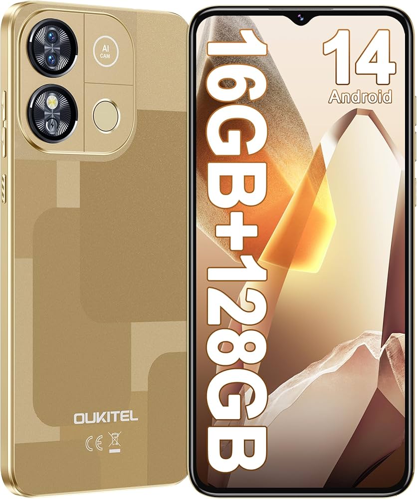 OUKITEL C57 Pro SIM-Free & Unlocked Mobile Phones, 16GB+128GB/1TB