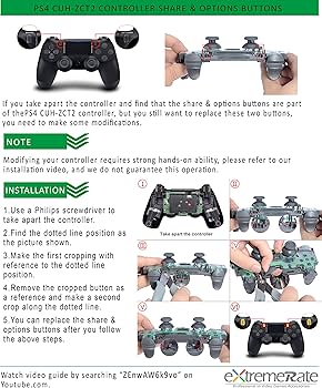 Amazon.co.jp: eXtremeRate カスタムフルセットシェルカバー PS4 CUH