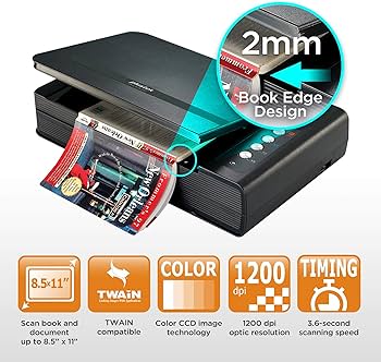 Amazon | Plustek OpticBook 4800 ブックスキャナー 直感的な