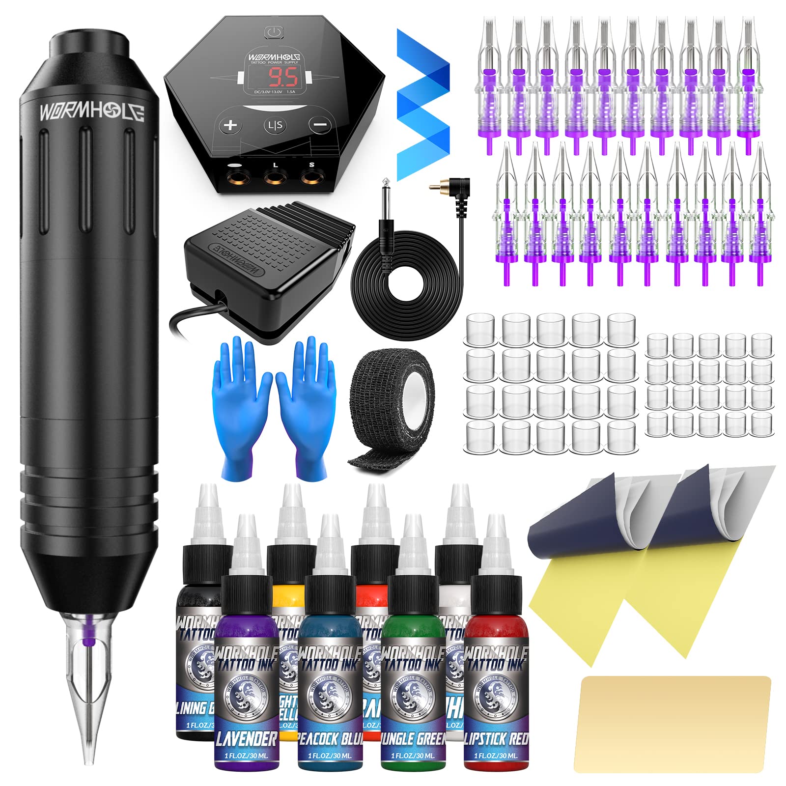 Amazon.com: Wormhole Tattoo Gun Tattoo Kit Tattoo Machine Kit