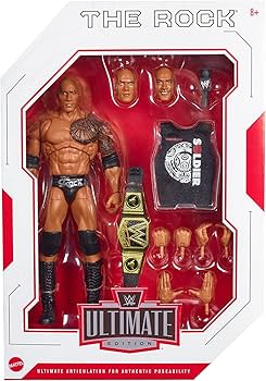 Amazon.com: WWE Ultimate Edition The Rock Action Figure with