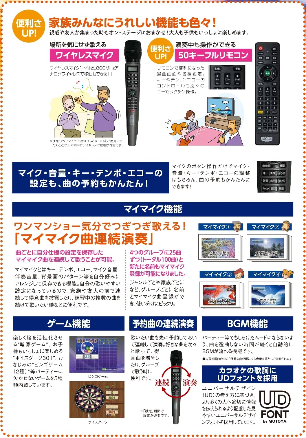 Amazon.co.jp: オン・ステージ パーソナルカラオケ PK-WA05 デジタル