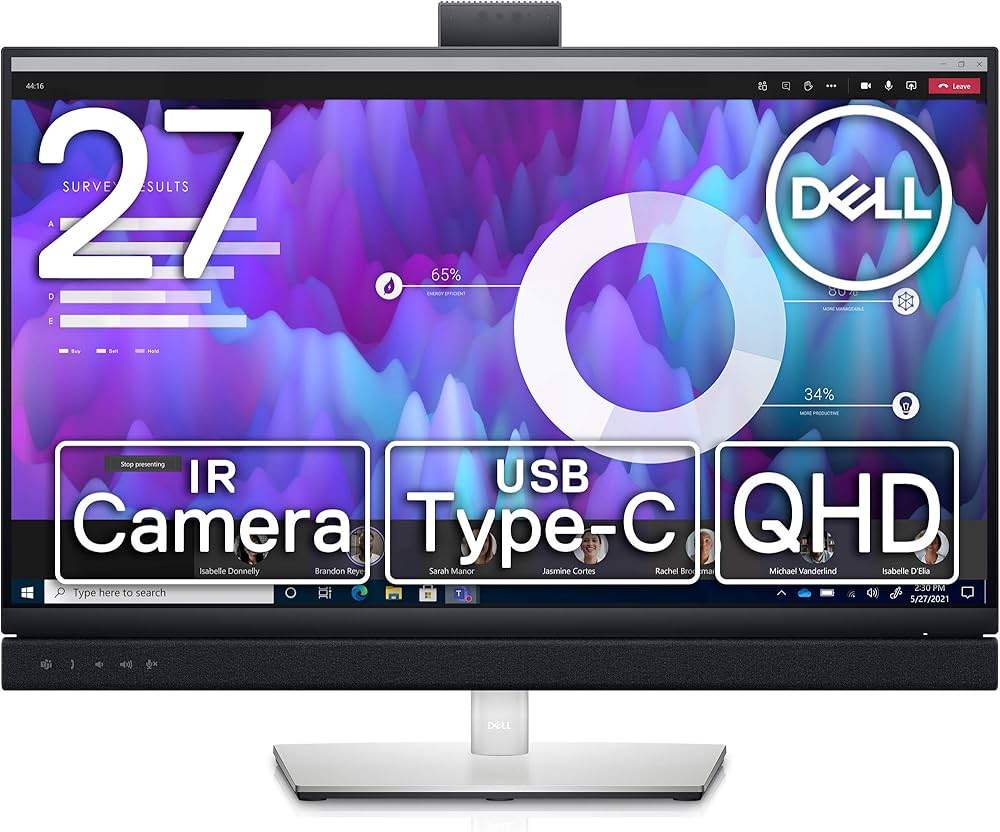 Amazon.co.jp: Dell C2722DE 27インチ ビデオ会議 モニター