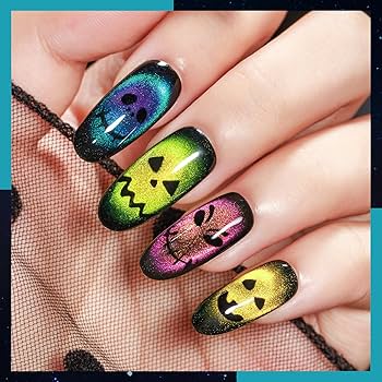 MIZHSE 9D Cat Eye Gel Nail Polish Set, Glitter Magnetic Gel Polish