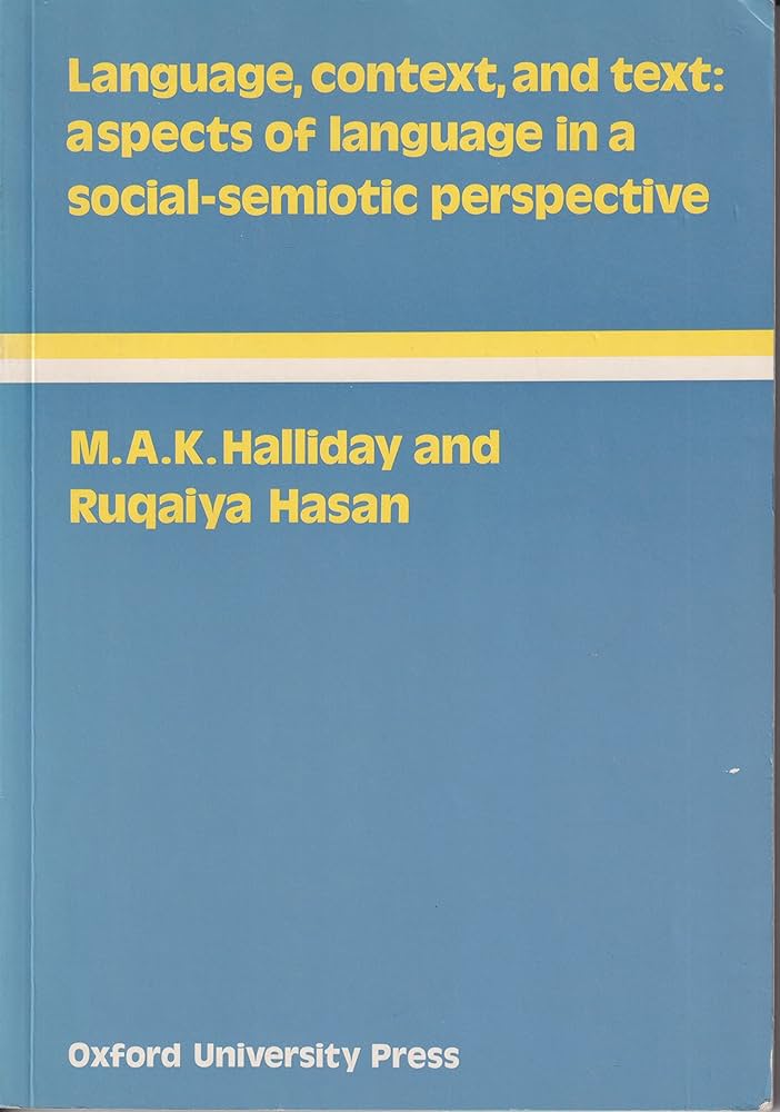 Amazon.com: Language, Context, and Text: Aspects of Language in a