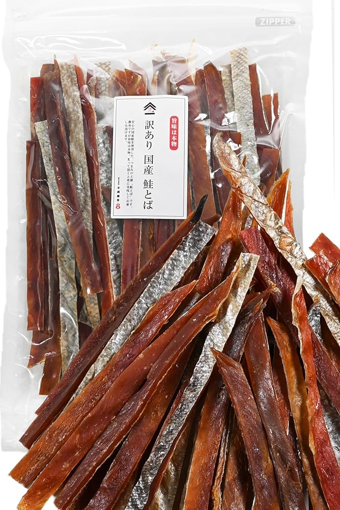 Amazon.co.jp: 訳あり 国産 鮭とば 500g【 うまみ 凝縮 つまみ の王様