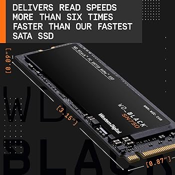 Amazon | WESTERN DIGITAL WD Black SN750 SSD M.2 PCIe Gen 3x4 with