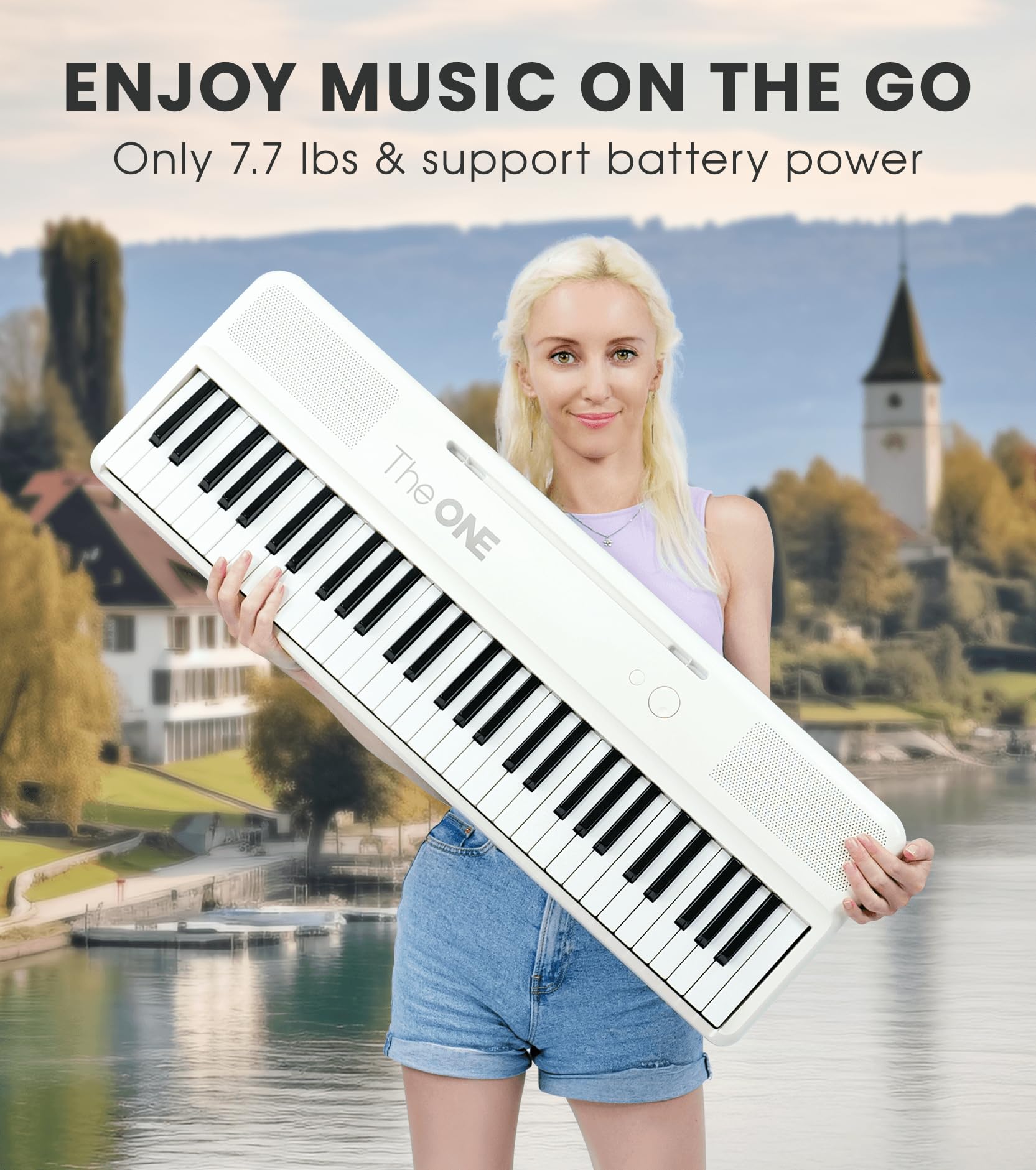 Amazon.com: The ONE Smart Keyboard COLOR 61 Lighted Keys Piano