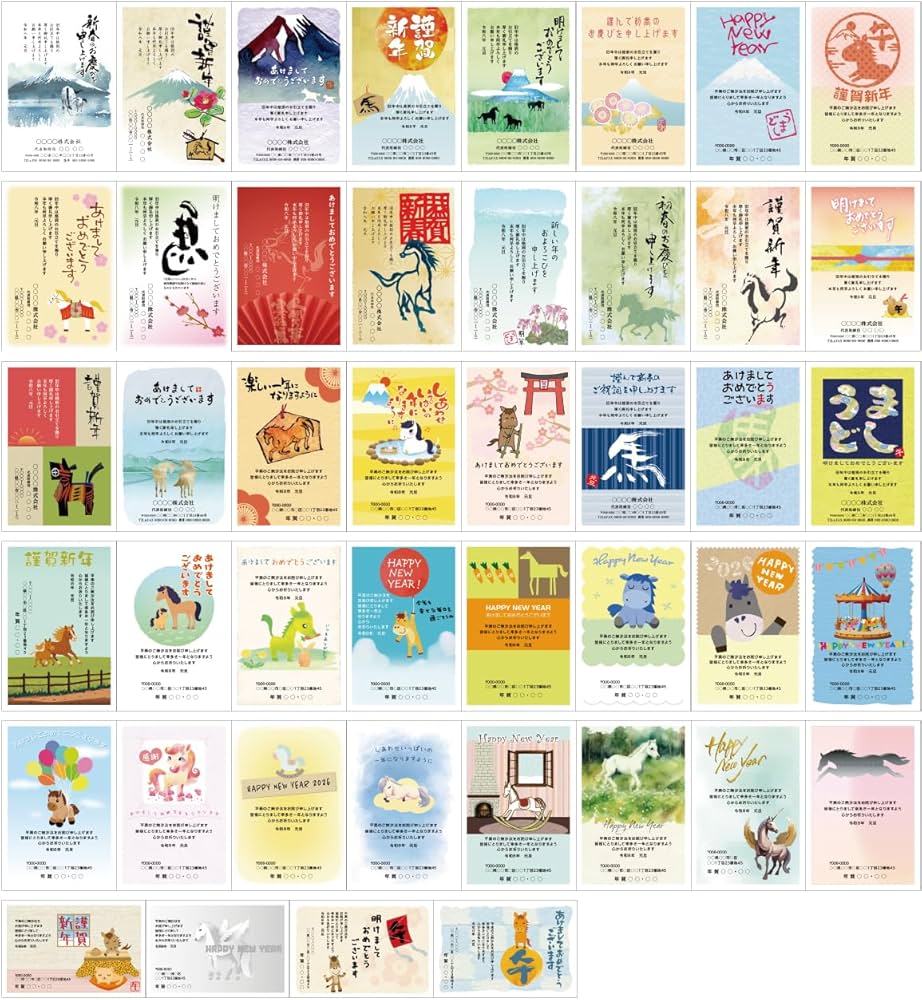 Amazon | 年賀状印刷 お年玉付き郵便葉書代込 (12枚セット) | ポスト