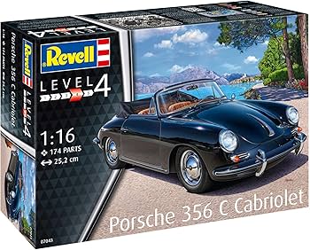 Amazon | ドイツレベル 1/16 ポルシェ 356 カブリオレ プラモデル