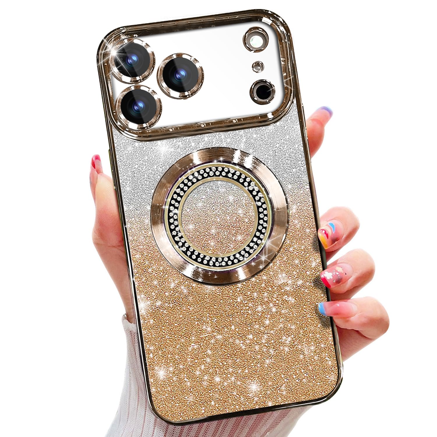 Amazon.com: Misscase for iPhone 17 Pro Max Magnetic Glitter Case