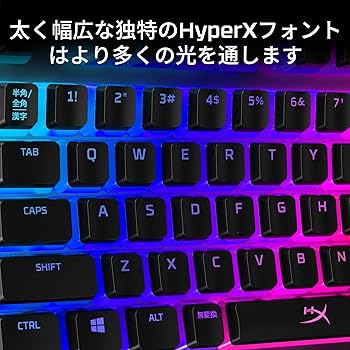 Amazon.co.jp: 【日本語配列 キートップセット】HyperX Alloy Origins