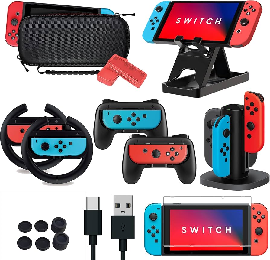 TALK WORKS Super Combo Pack Accessories for Nintendo Switch - 2