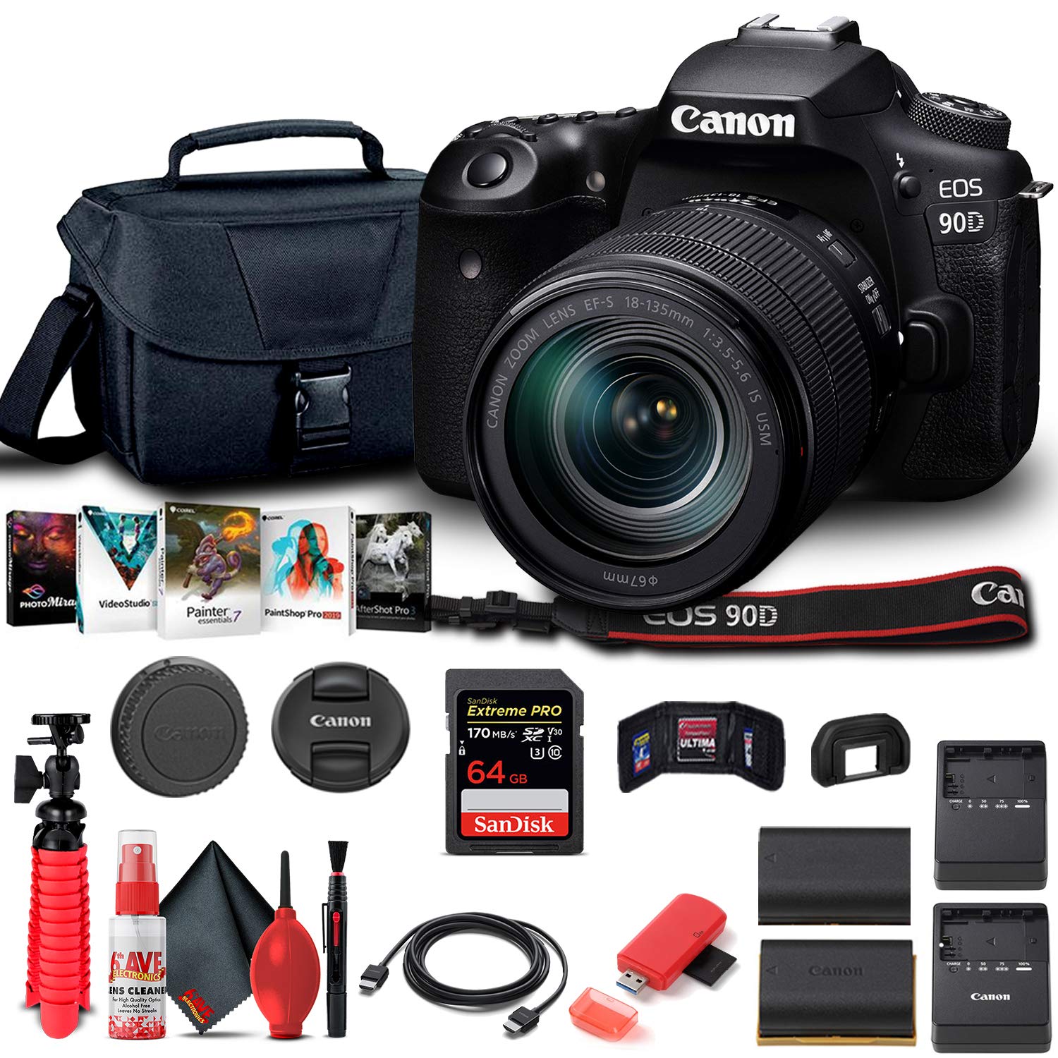 Amazon.com : Canon EOS 90D DSLR Camera with 18-135mm Lens