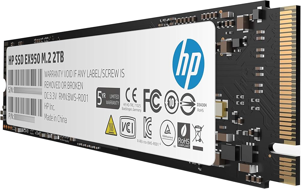 Amazon | HP 2TB SSD M.2 EX950シリーズ PCIe Gen3(8Gb/s)x4, NVMe1.3