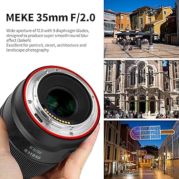 Amazon.com : Meike 35mm F2.0 Full Frame Wide Angle AF STM Lens