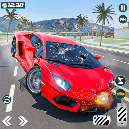 解体車のクラッシュゲームシミュレータービームングロードカードライブ