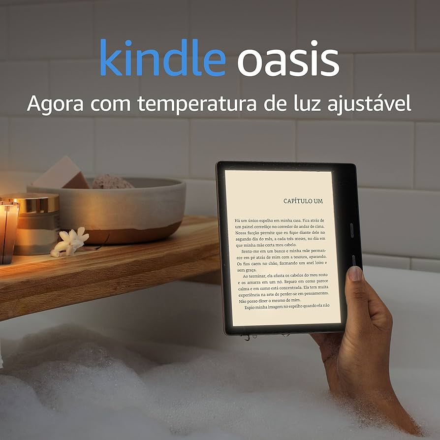 Kindle Oasis 8GB - Agora com temperatura de luz ajustável - Cor