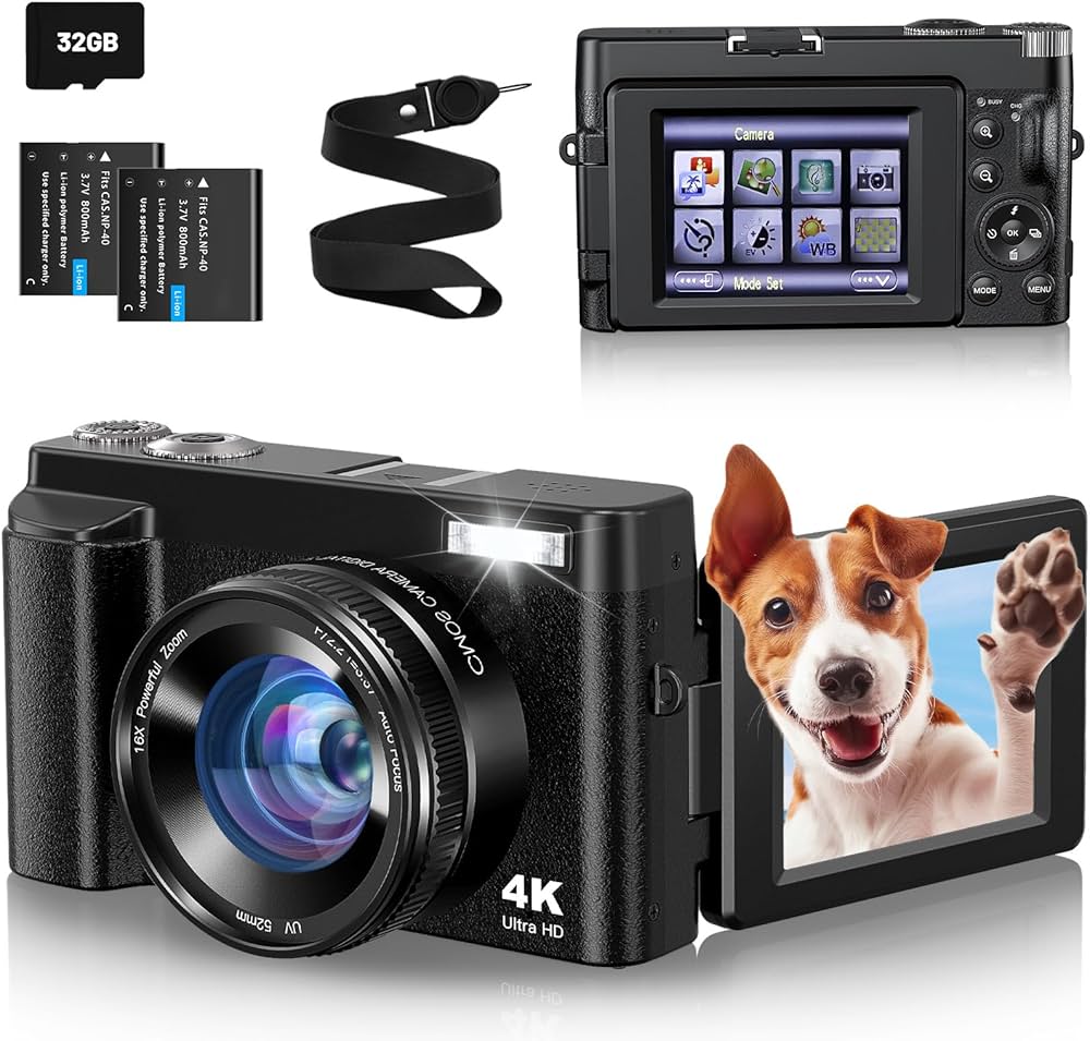 4K高画質デジタルカメラ Amazon | Zostuic デジカメ 4K 4800万画素