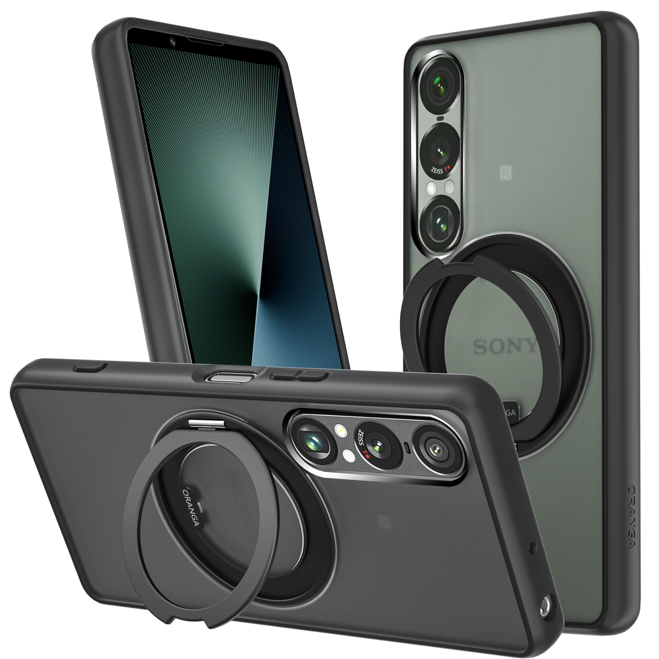 Amazon.co.jp: 【改善型】 ORANGA SONY Xperia 1 VII ケース 【360度