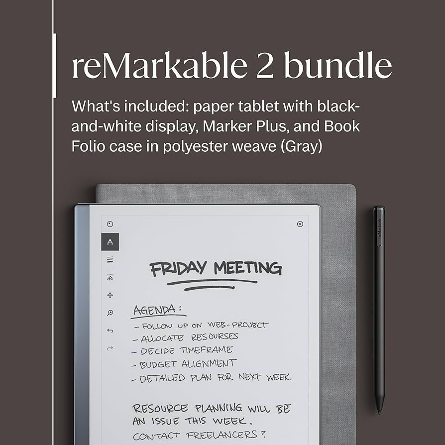 Amazon.com : reMarkable Essentials Bundle – Gray | reMarkable 2