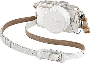 Amazon | OLYMPUS 14-42mm EZ レンズ用 本革レンズジャケット ホワイト