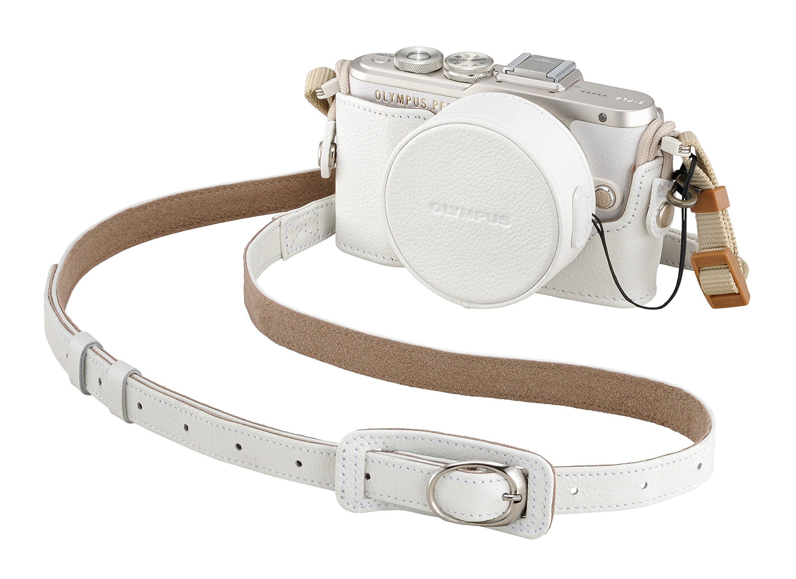 Amazon | OLYMPUS 14-42mm EZ レンズ用 本革レンズジャケット ホワイト