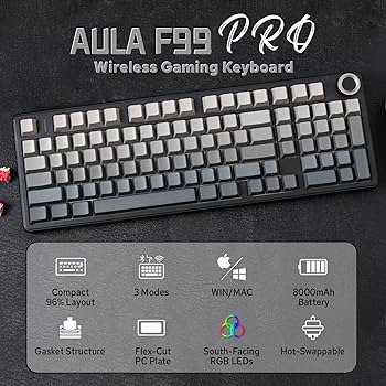 Amazon | MechLands AULA F99 PRO 96% メカニカルキーボード BT5.0/USB