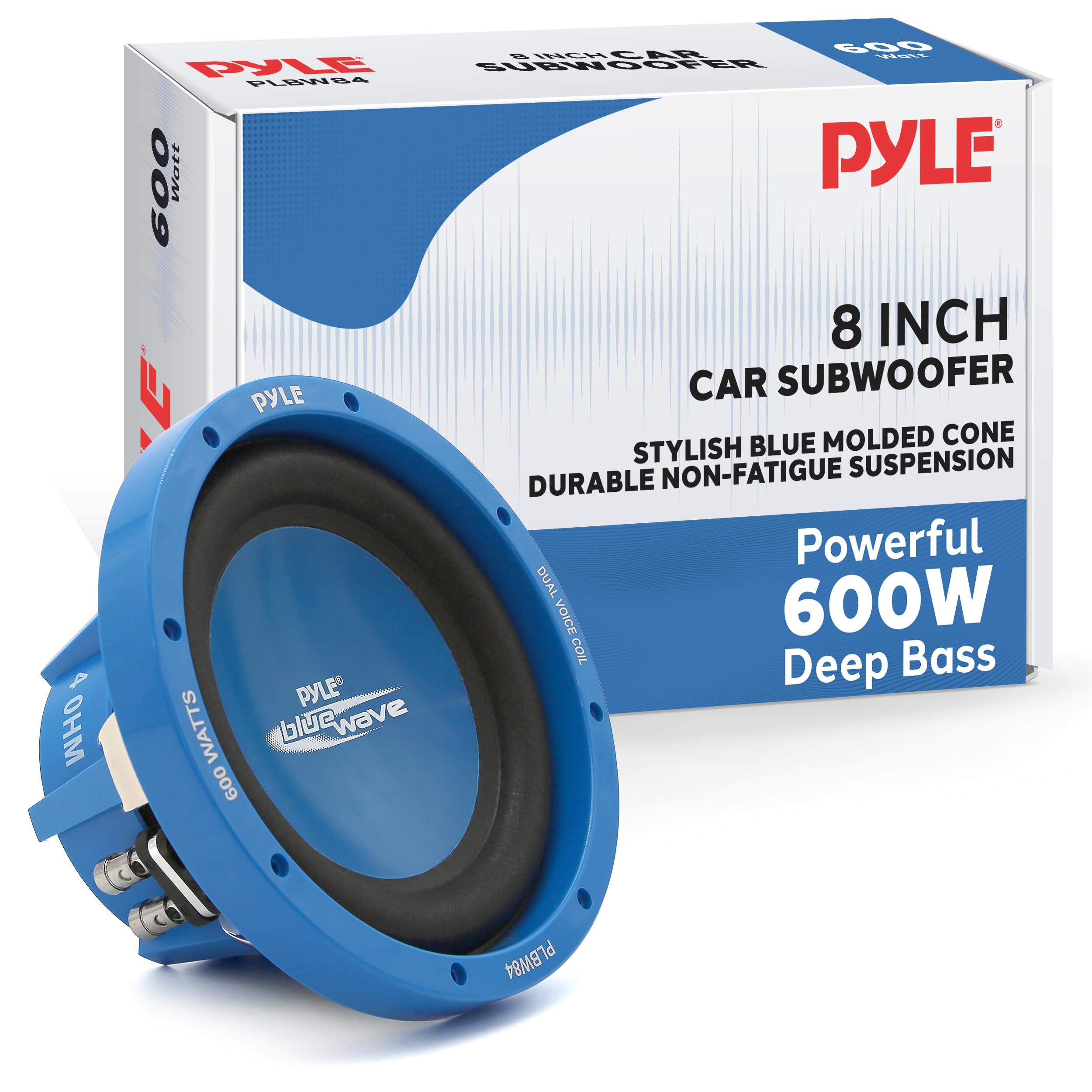 Amazon.com: Pyle Car Vehicle Subwoofer Audio Speaker - 8 Inch Blue