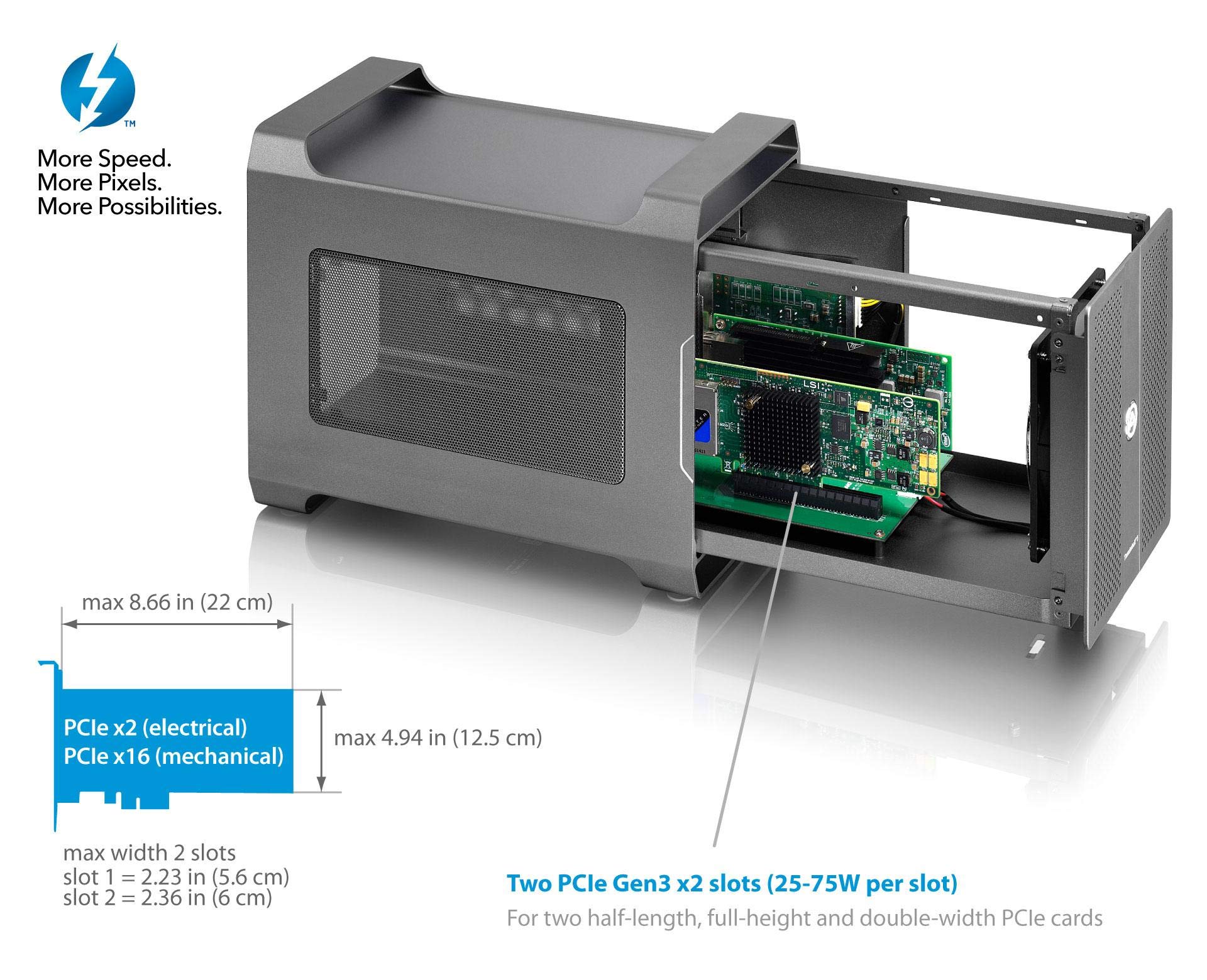 Amazon.com: Akitio T3N2AA0002Y00U Node Duo: (Thunderbolt 3 to X2