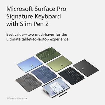 Amazon.com: Microsoft Surface Pro Signature Keyboard with Slim Pen