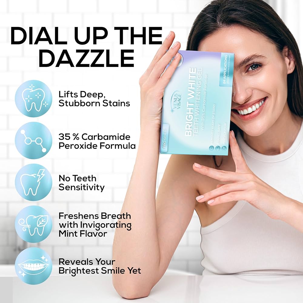 Amazon.com: Venus Visage Teeth Whitening Gel Refill Kit Syringes