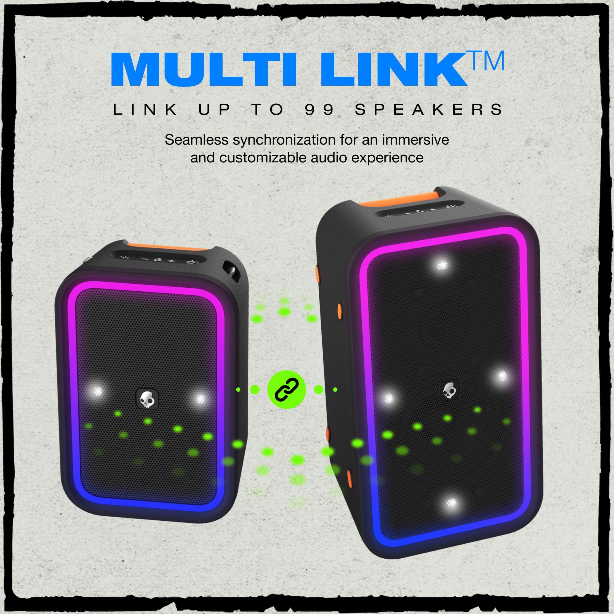 Skullcandy Stomp Bluetooth Speaker – IPX7 Waterproof Wireless