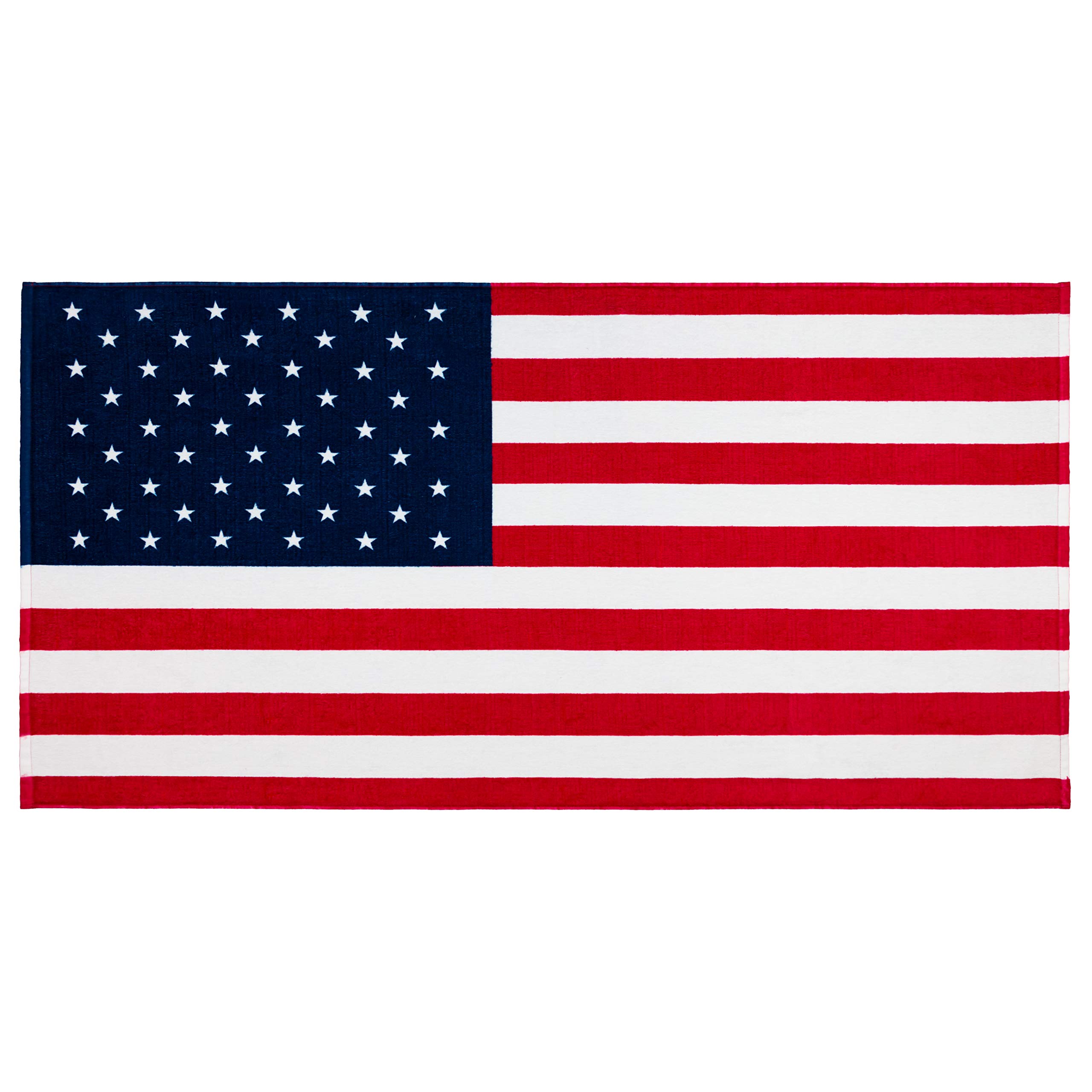 American Flag 30 x 60 inch 100% Cotton USA Printed Velour and
