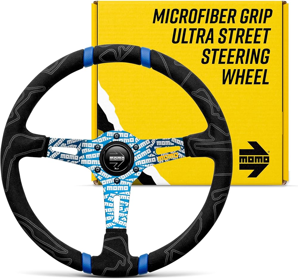 MOMO Motorsport Ultra Street Steering Wheel, Black Premium