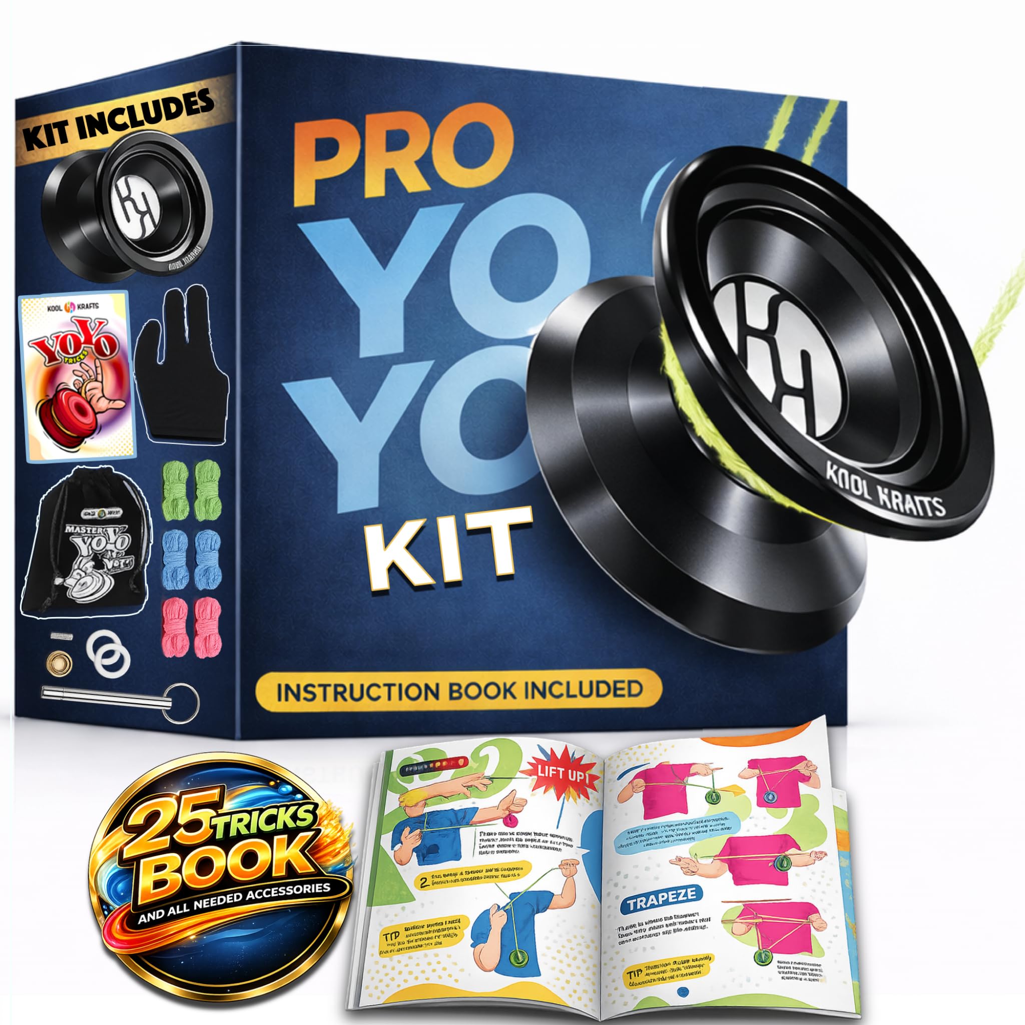 Amazon.com: Professional Responsive Yoyo Kit, Premium Alloy Yo-Yo